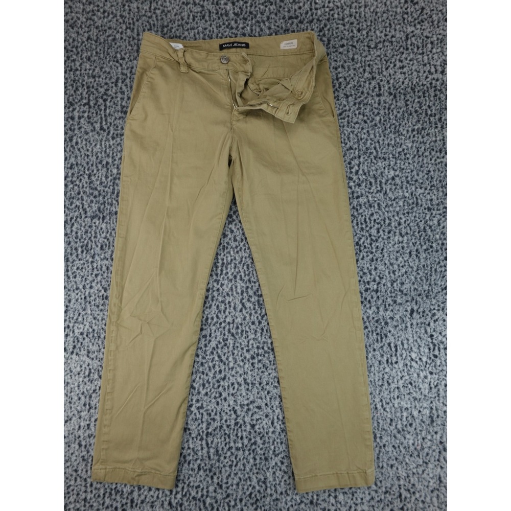 Mavi Jeans Edward Slim Straight Leg Mens 30x28 Tan Chino Pants‎ Khaki Trousers